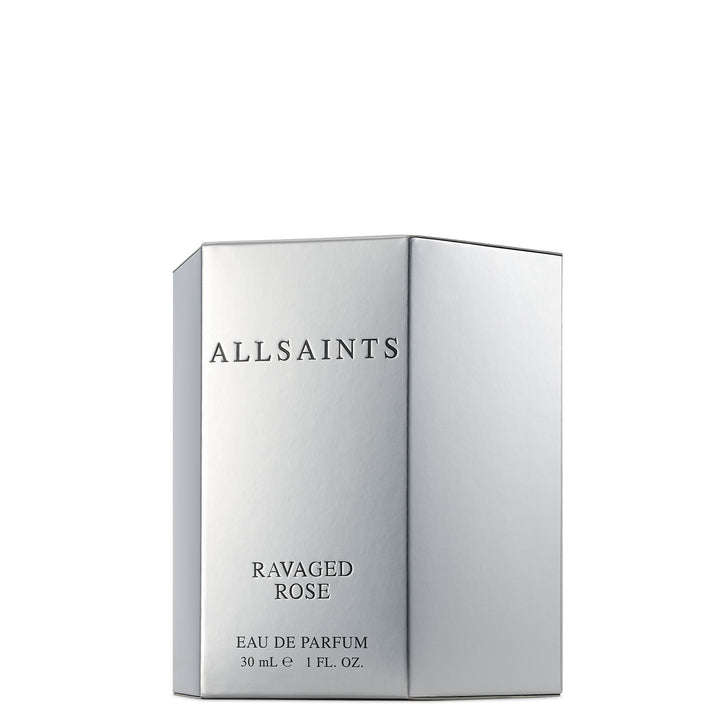 AllSaints Ravaged Rose Eau de Parfum packaging on a white background