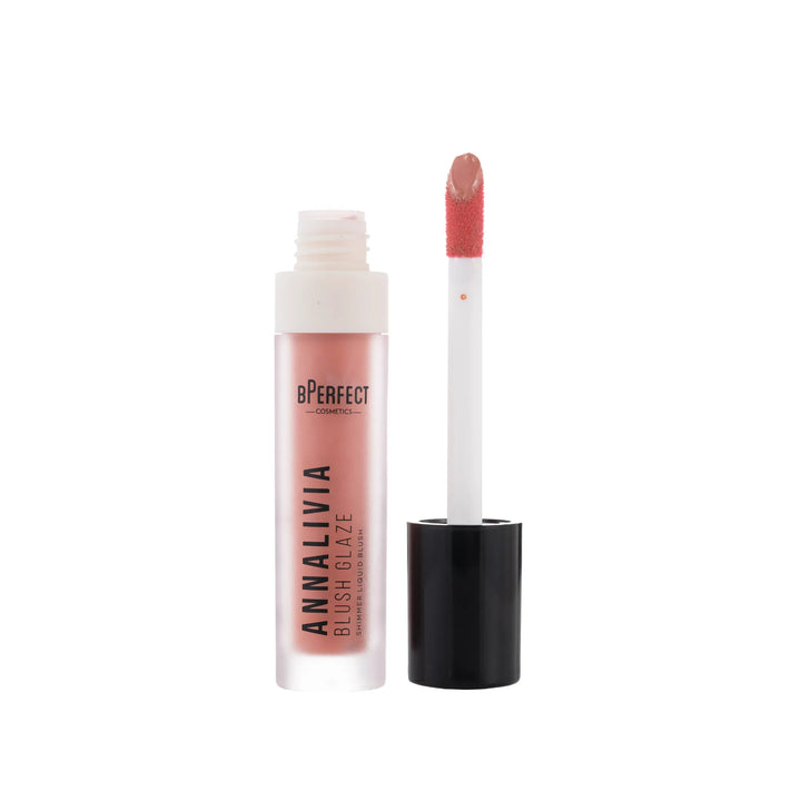 Annalivia blush glaze with applicator on a white background