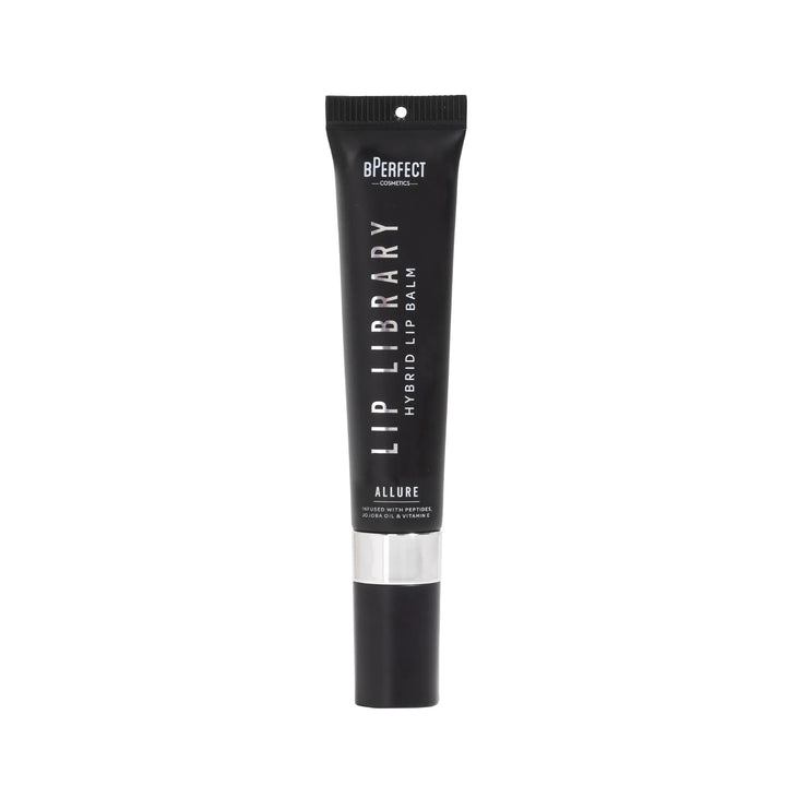 Black tube of hybrid lip mask with 'BPerfect' branding on a white background