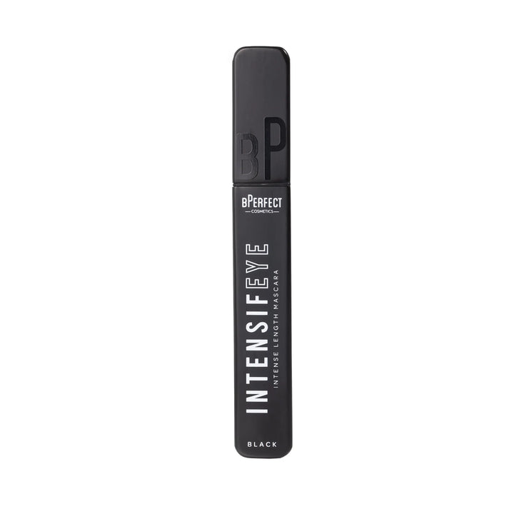 bPerfect Cosmetics Intensifeye intense length mascara black packaging on a white background