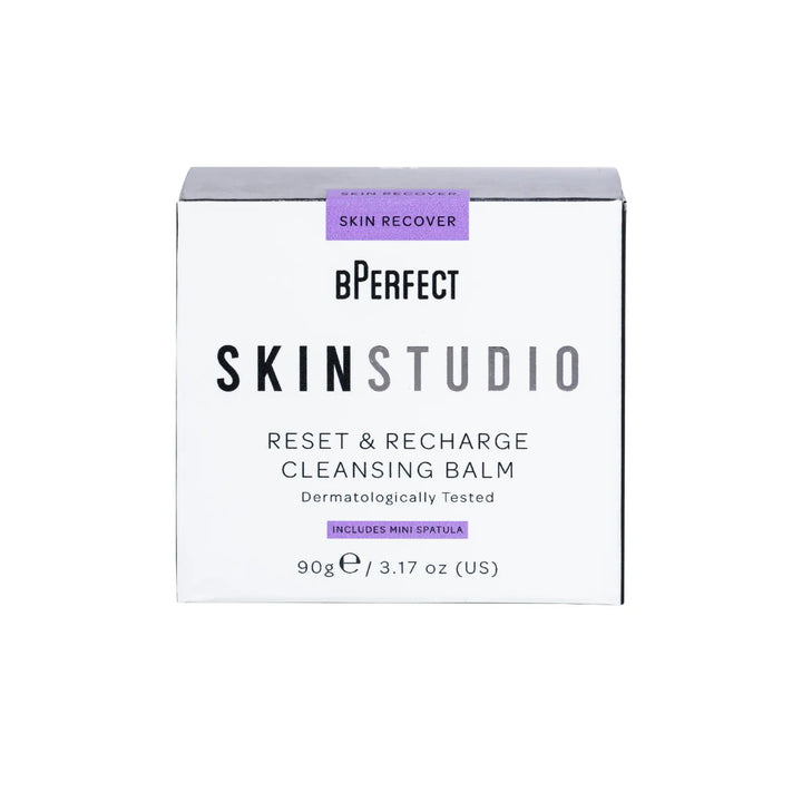 BPerfect Skin Studio cleansing balm packaging on a white background