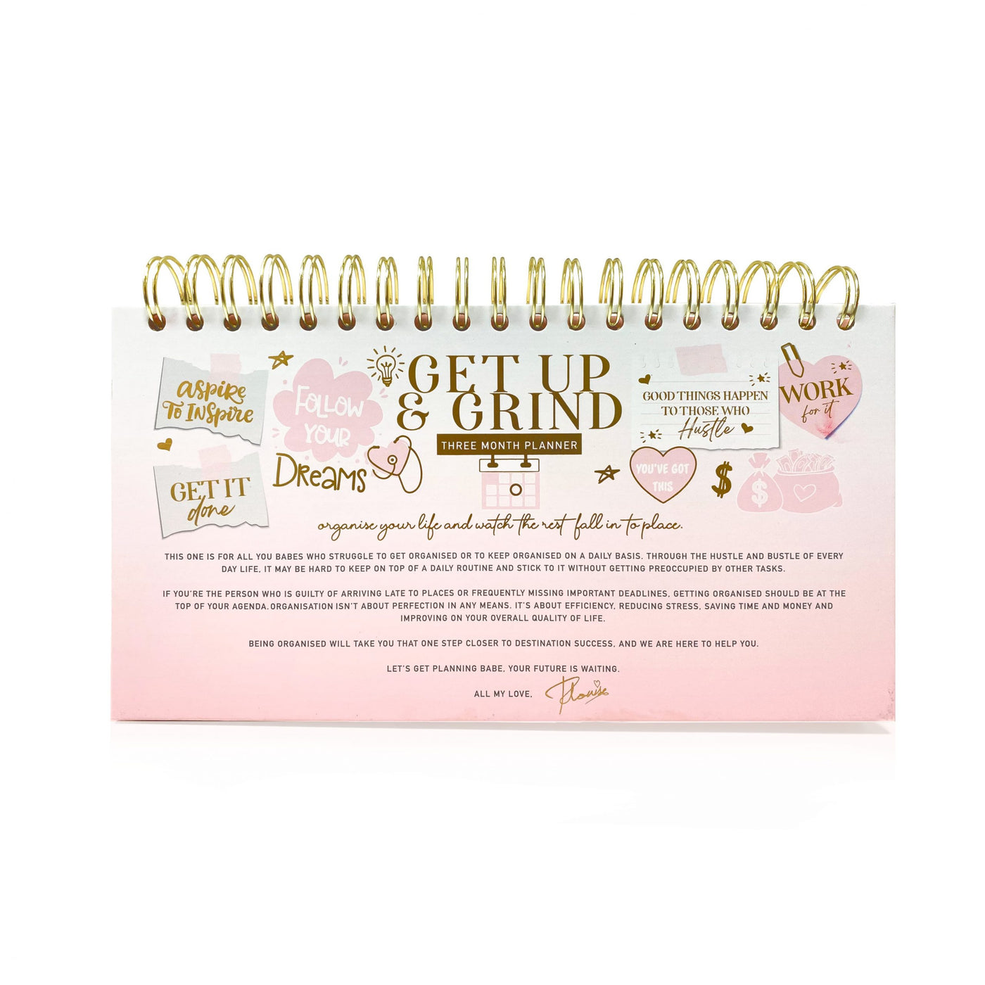 P.Louise - Get Up and Grind Three Month Planner