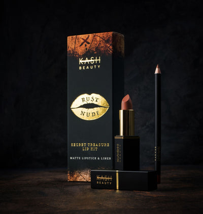 Kash Beauty - Secret Treasure Lip Kit - Rust Nude